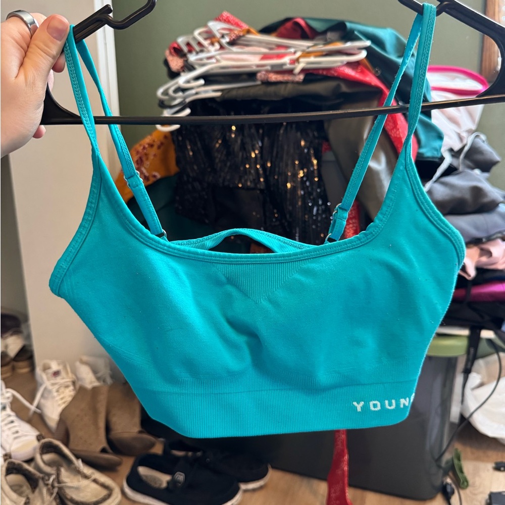 YoungLA Teal Sports Bra